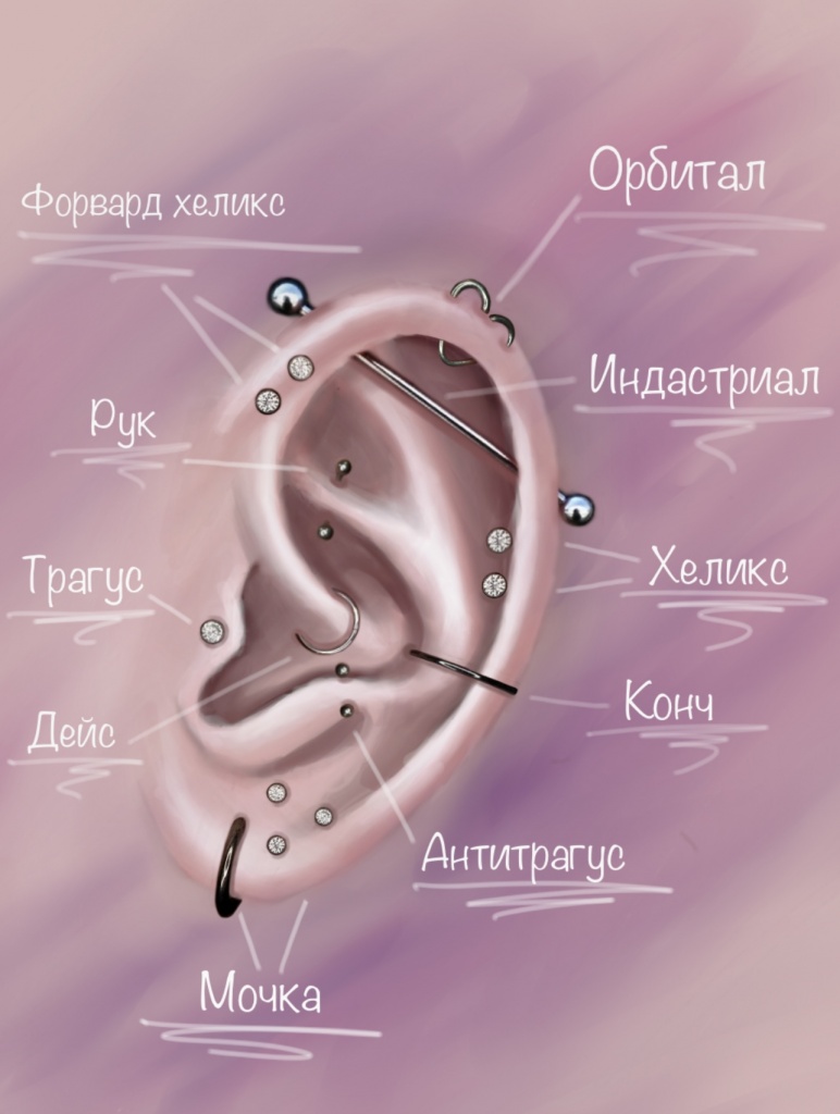 Прокол ушей в Оренбурге